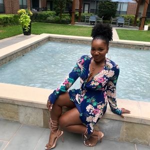 Floral shift dress